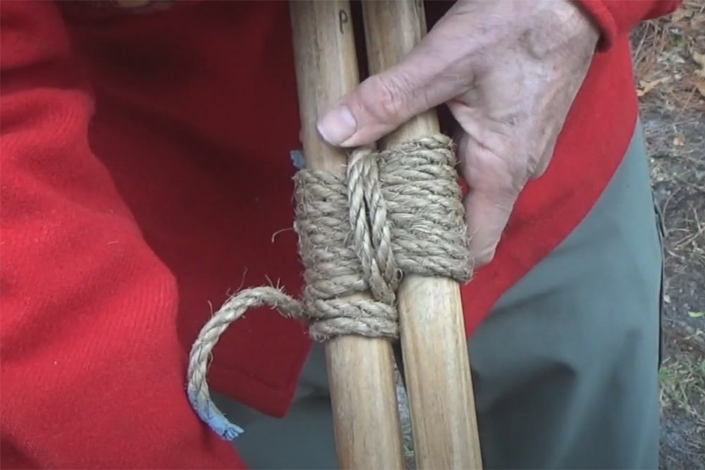 How To Tie Shear Lashing Round Knot The Guide For Survival