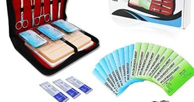 Suture Practice Kit w Suturing Guide E-Book,[Large Case Large Pad & Variety of Sutures w Slots] 4th Gen Pad, Tools Suture Needles by Medical Professionals for Residents Med Dental Vet School Students